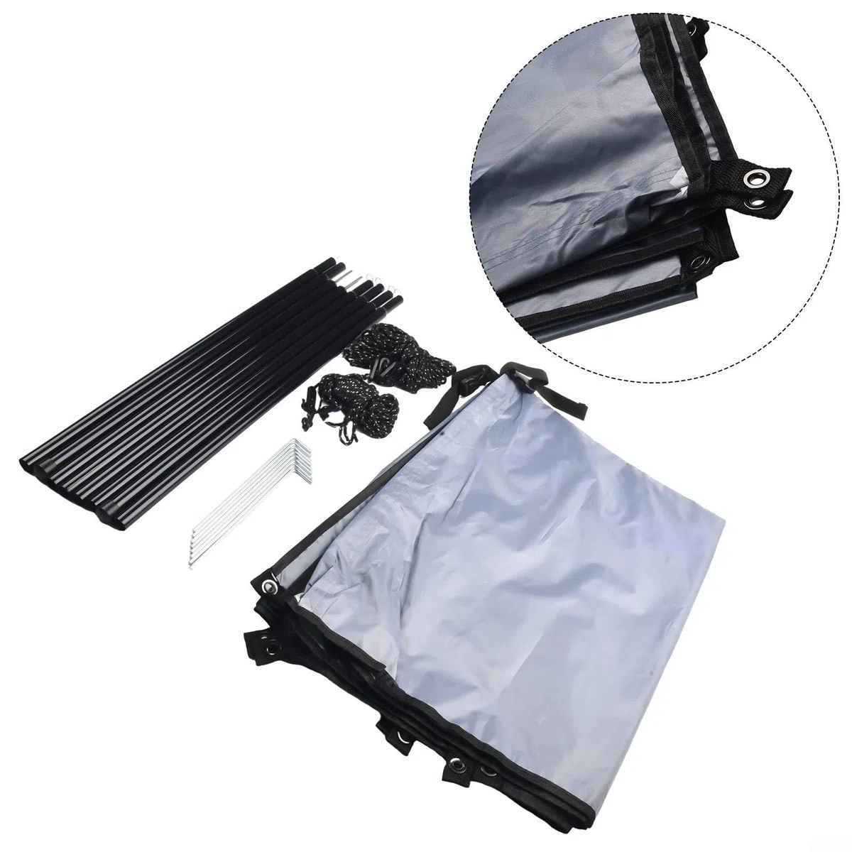 Auvent pare-soleil portable léger et imperméable pour camping, Accessoire camping-car