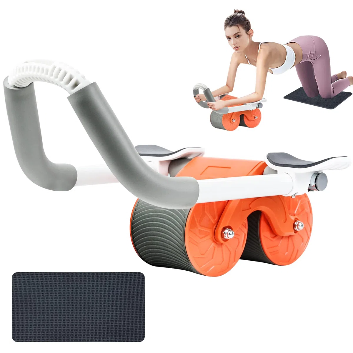 FORMIZON Roue roller abdominal pour entraînement de force, support de coudes inclus