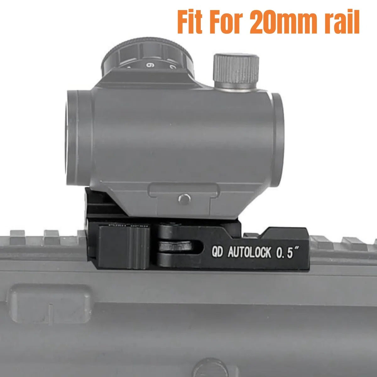 Support de Montage P.icatinny QD, Hauteur 13 mm (0,5 Pouce), Rail 20 mm, réglage sans Outil pour viseurs Point Rouge, optiques et Accessoires