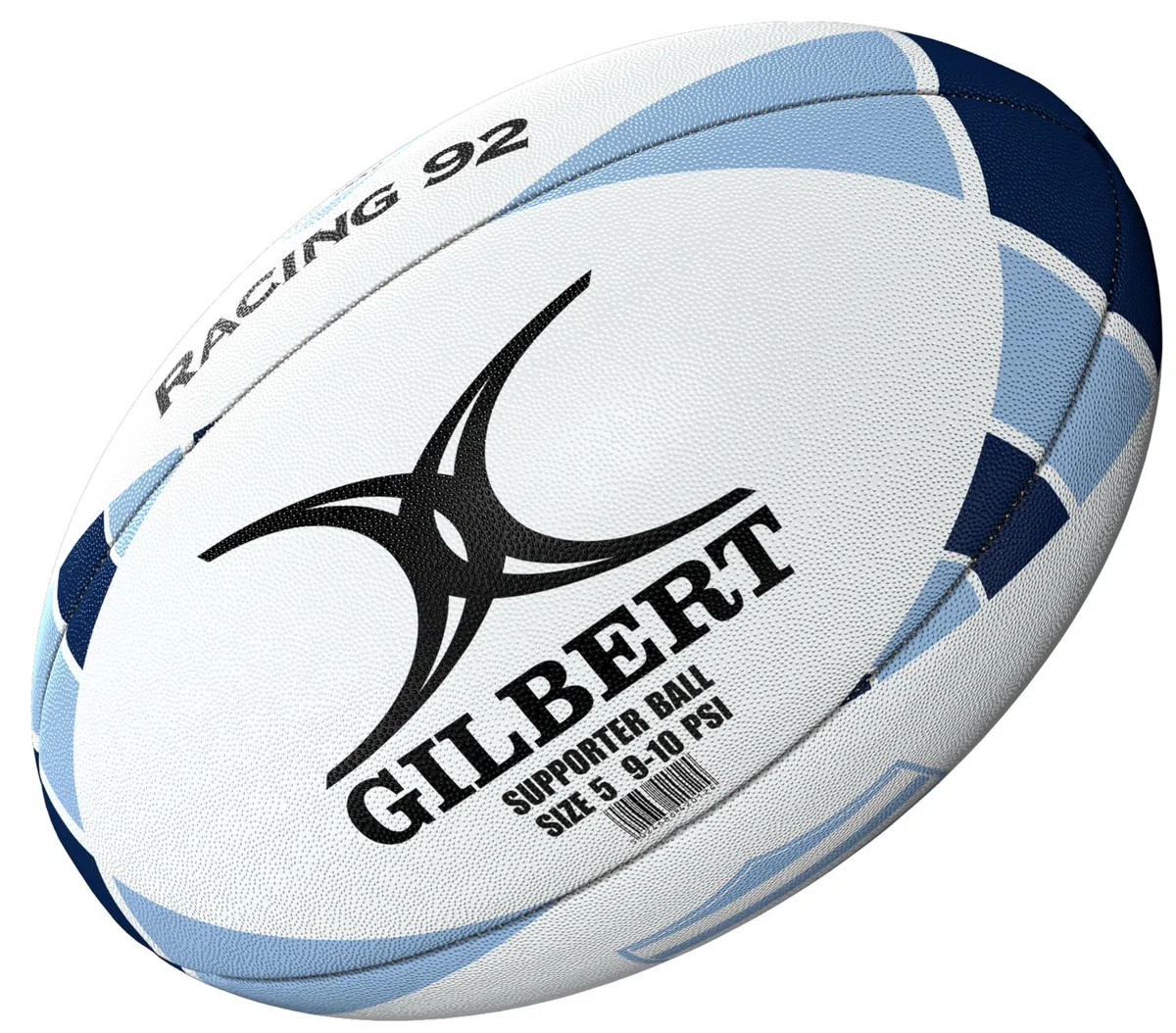 Gilbert Ballon de Rugby Racing 92 - Collection Officielle Taille 5