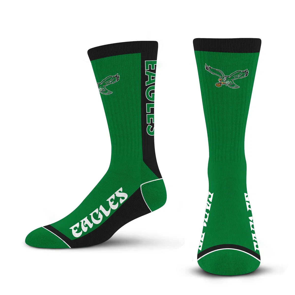 For Bare Feet MVP Crew Sock NFL Large
