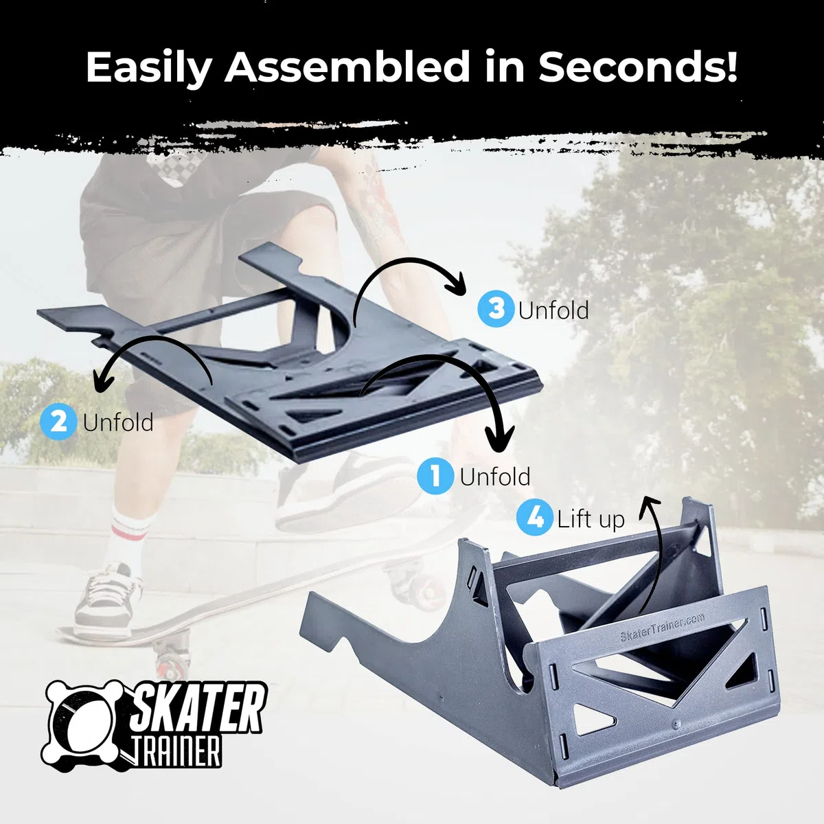 Support Origami portable pour skateboard