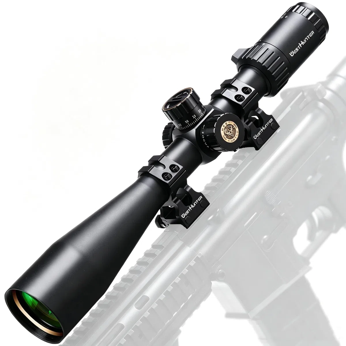 WestHunter Anneaux de Lunette de Précision Industrielle pour Fusil, Montage de Lunette de Visée Picatinny Tactique 25,4 mm 30 mm en Alliage 6061 T6 | Hauteur Centrale de 36 mm / 29 mm