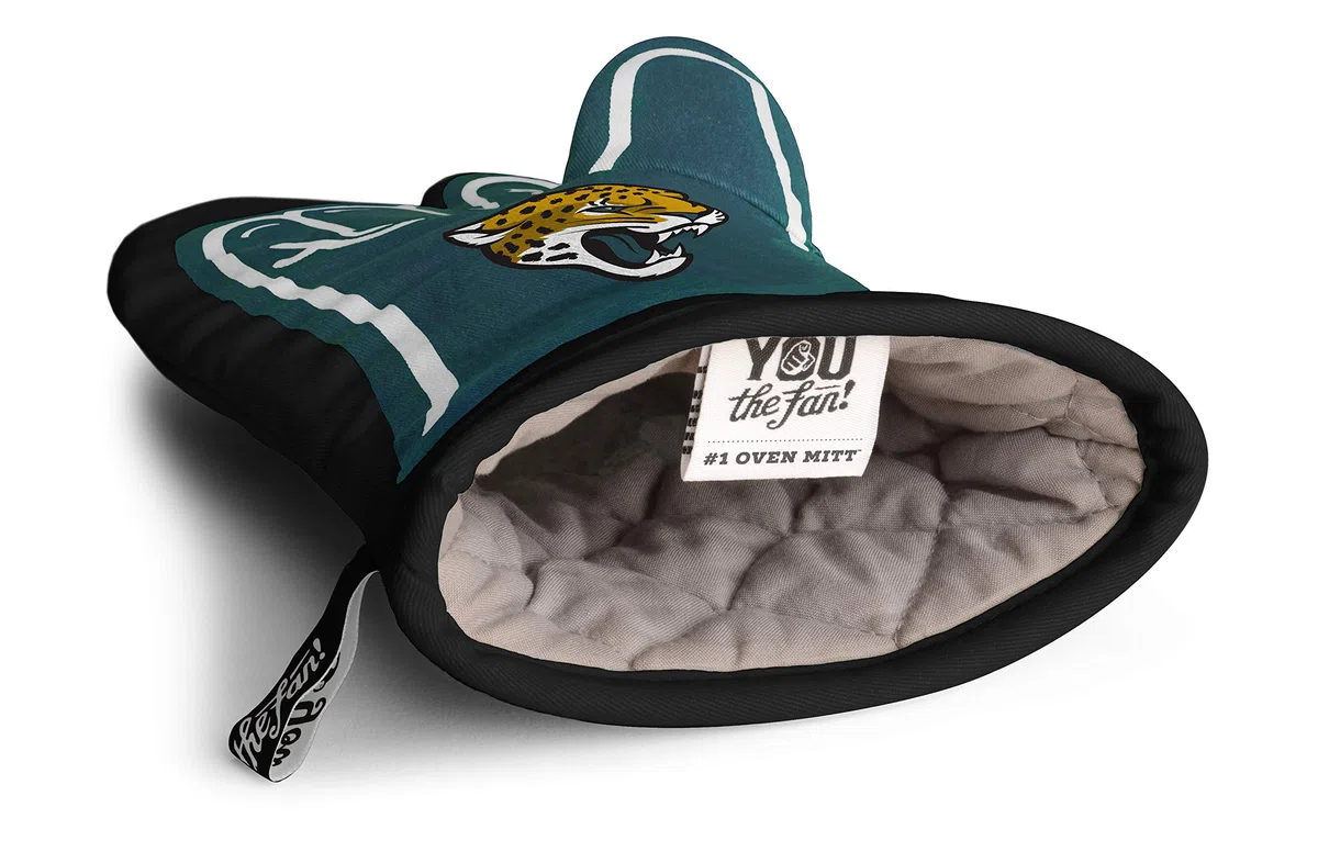 YouTheFan Gant de Cuisine Design breveté, sous Licence Officielle NFL, 100% Coton résistant à la Chaleur, pour Barbecue intérieur ou extérieur, Couleurs et Logo Officiels de l'équipe
