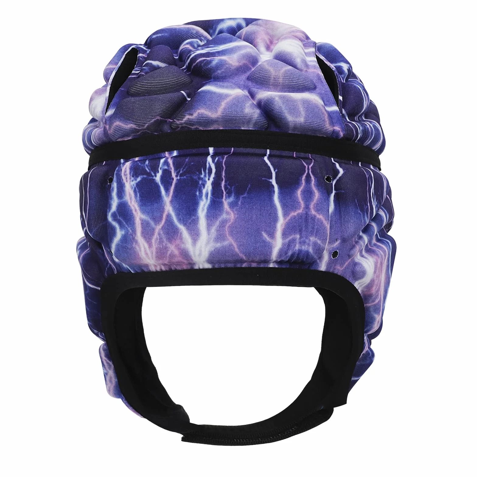Casque de Rugby pour Homme Femme Casque de Protection Football Respisant Casquette Anti-Collision de Sport Réglable pour Football Rugby Skateboard Hockey