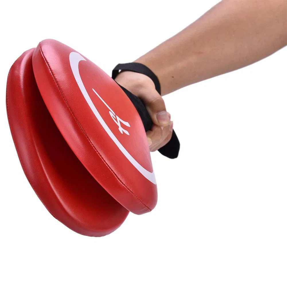 BORDTRACT Raquette Taekwondo, Coussin De Frappe De Kickboxing En Mousse Haute Densité Durable, Cible De Karaté, Équipement D'entraînement Pour Arts Martiaux, TKD, Convient Aux Jeunes, Enfants(Rouge)