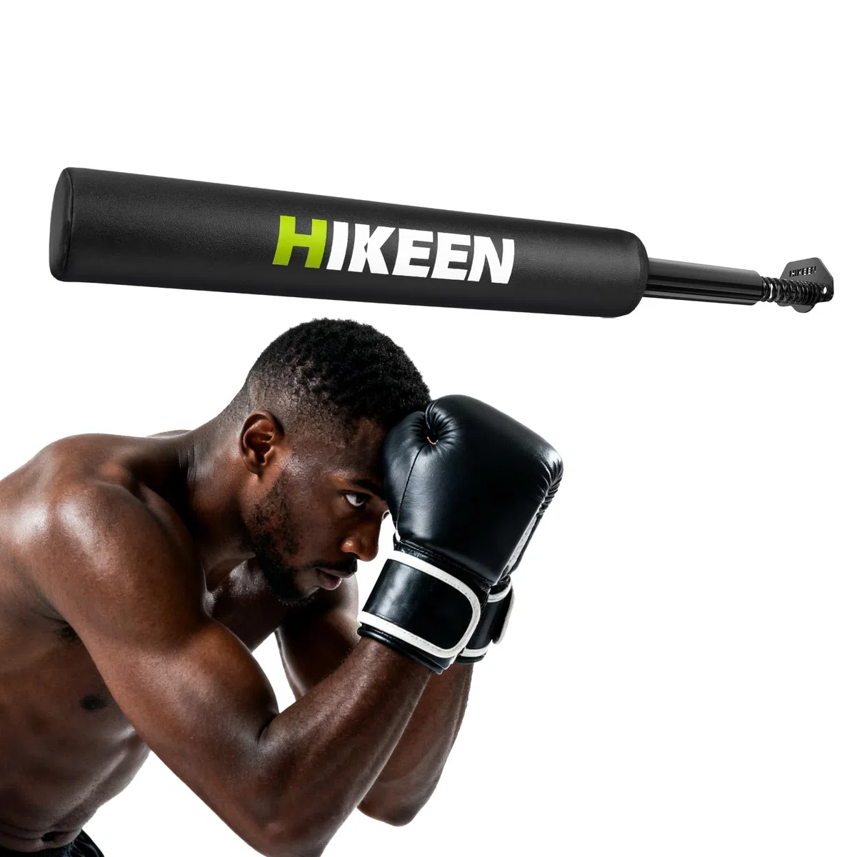 BOOSTEADY Support Mural pour Bâton de Boxe de Précision, Entraîneur de Vitesse de Boxe, Bâton d'Entraînement de Boxe à Fort Impact pour Entraîner Les Réflexes, Le Shadow Boxing & Les Esquives