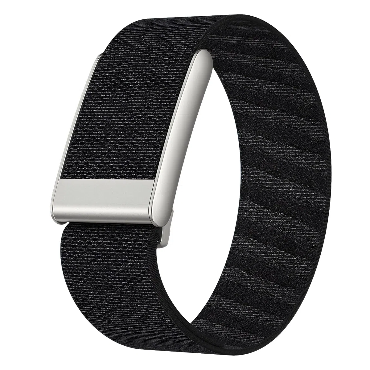 Bracelet tressé nylon pour Whoop 5.0, Bracelet de sport léger, Boucle Réglable Sangles Sport élastiques pour homme et femme (noir)