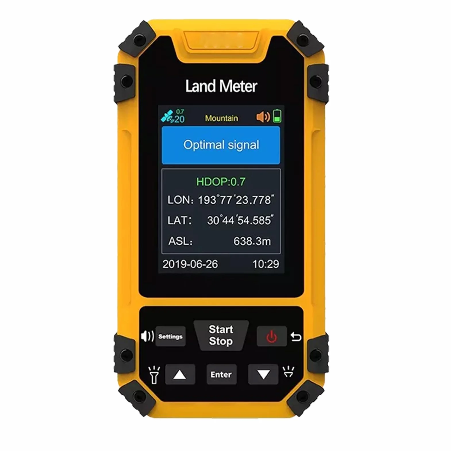 GPS Randonnée Étanche – 2.4 Pouces, Guidage Vocal, Mesure Surface/Distance/Pente, Extérieur Robust