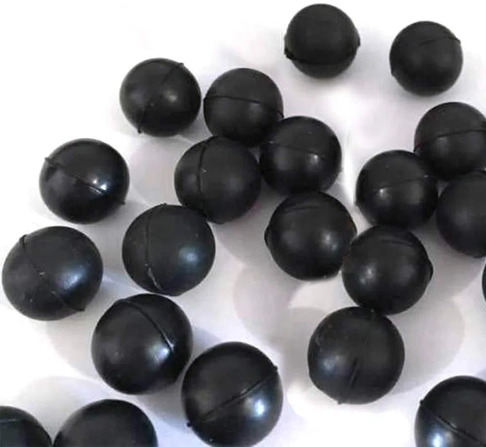 Balle de Caoutchouc Paintball Calibre .68 Paintballs Souples D'entraînement Réutilisables Pratique Paintballs, 120 PCS 3 Couleurs