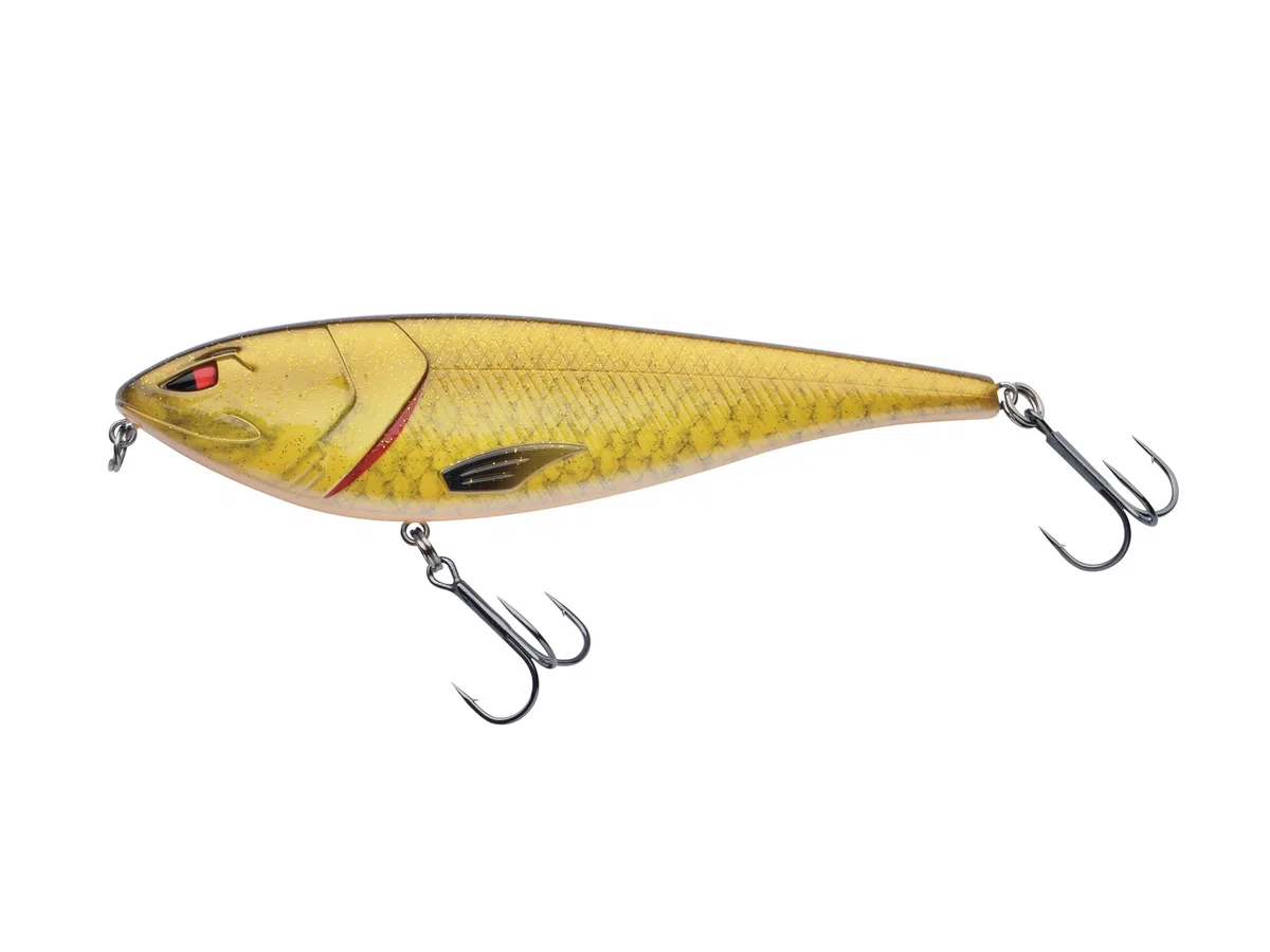 Berkley Zilla Glider, leurre de pêche Predator, appât Coulissant Lent, Action de flanc, Fort cliquetis, Profondeur de plongée 0,5-2m, 10cm, Multiples Couleurs et Tailles