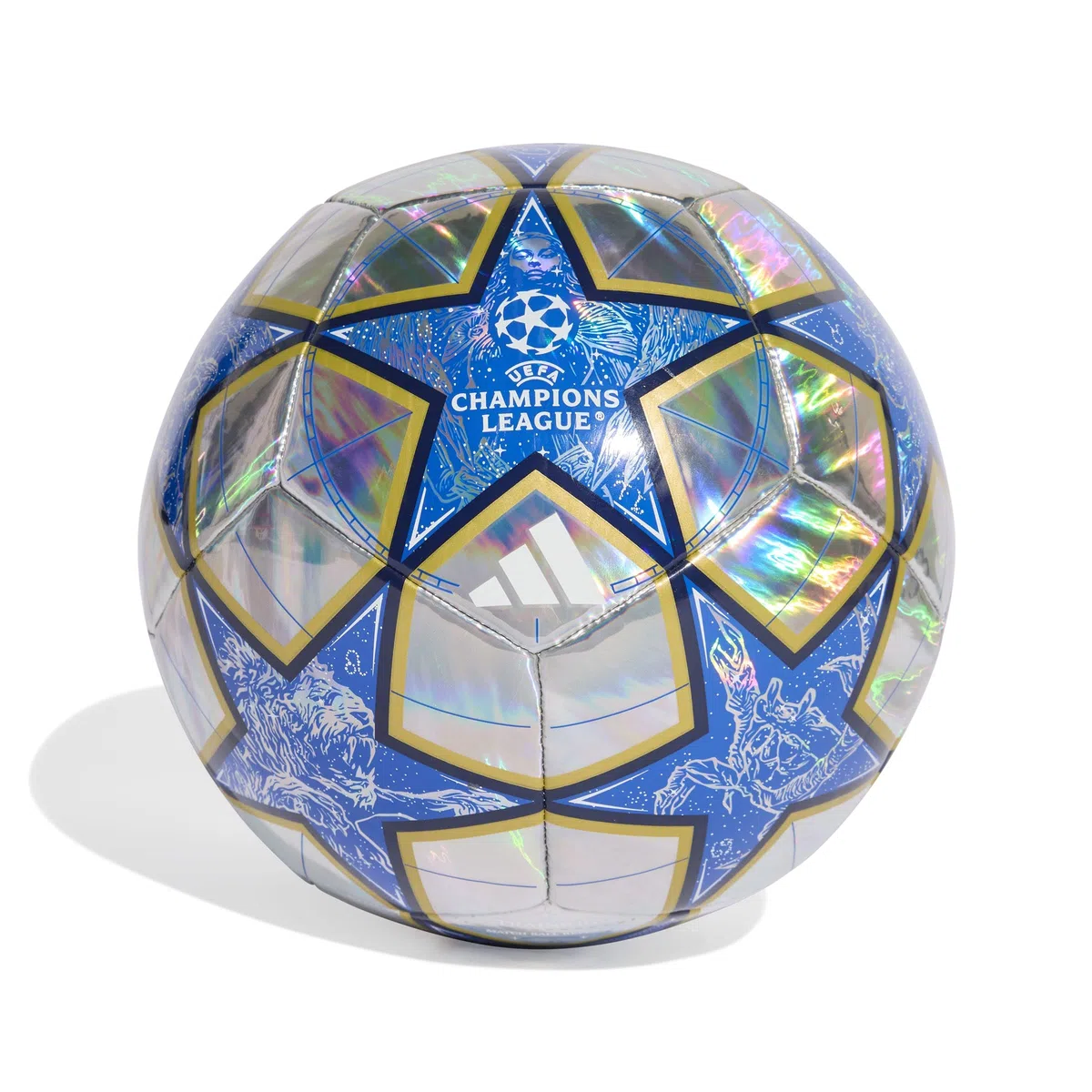 adidas UEFA Champions League Training Foil Ball JP1549 Ballon de Football Unisexe Argenté Taille 4 EU