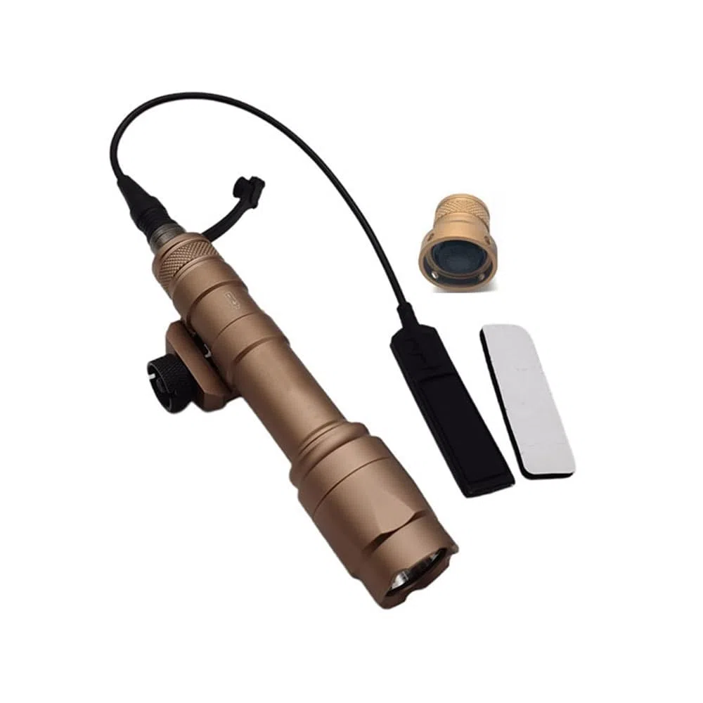 Nylon ML C1+ Box Laser Sight Indicateur (avec IR + Rouge/Vert/Bleu + Lumière de Remplissage IR + Lumière LED 220lm), & Lampe de Poche Forte M600C & Double Interrupteur à Distance Modulaire (SF + Prise