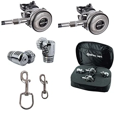 Mares DR 25XR 416402 Lot de 2 régulateurs de respiration 2 x 1er et 2 x 2e niveau