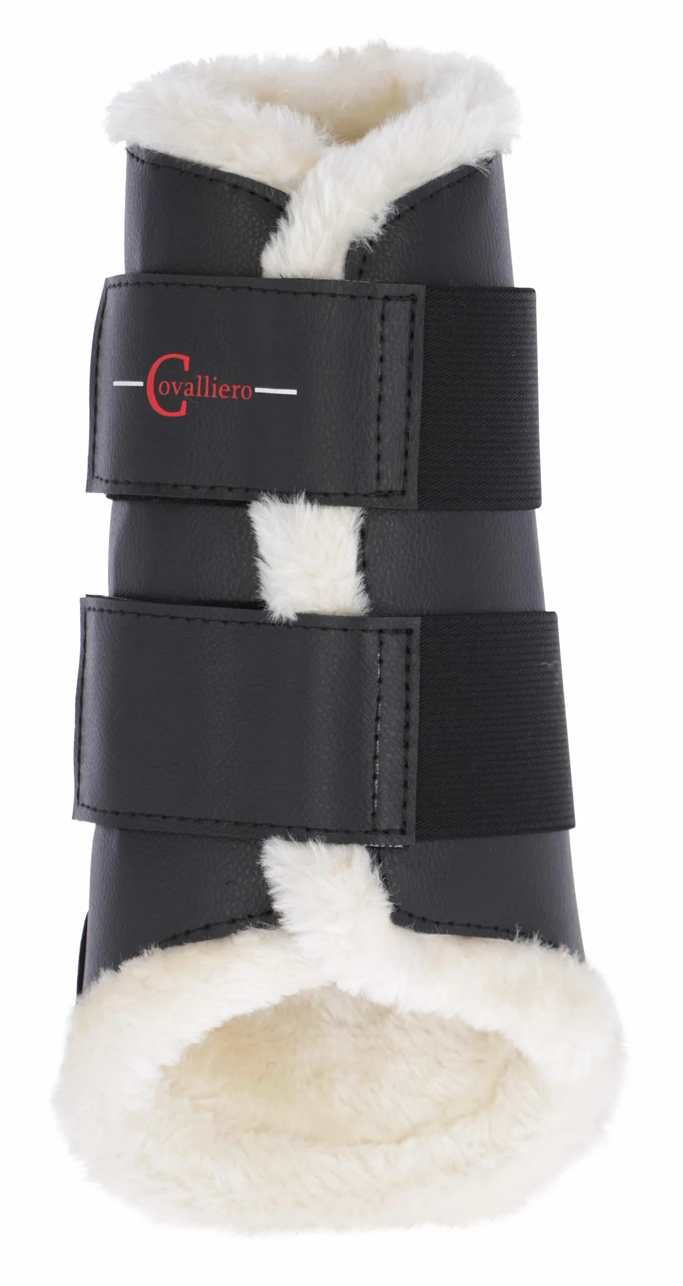 Covalliero KERBL Guêtres de Dressage Fleece Arrières pour Cheval COB Noir 32 cm x 30.5 cm 1 Unité