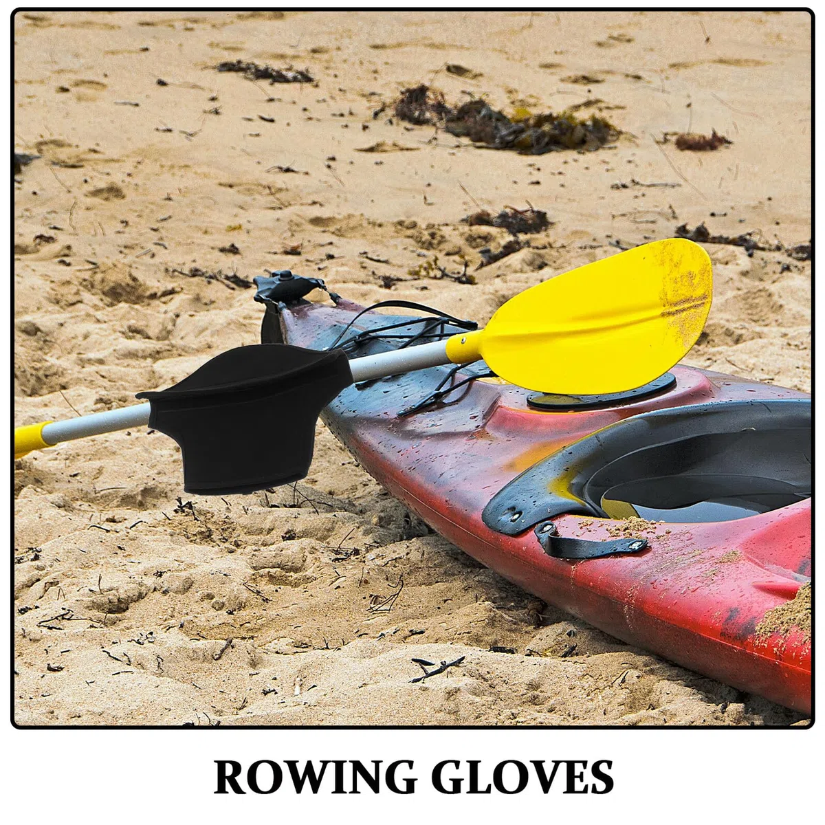 Moufles de Kayak Imperméables en Néoprène Léger Paume Renforcée et Adhérence Améliorée, pour Aventures Nautiques Printemps Automne
