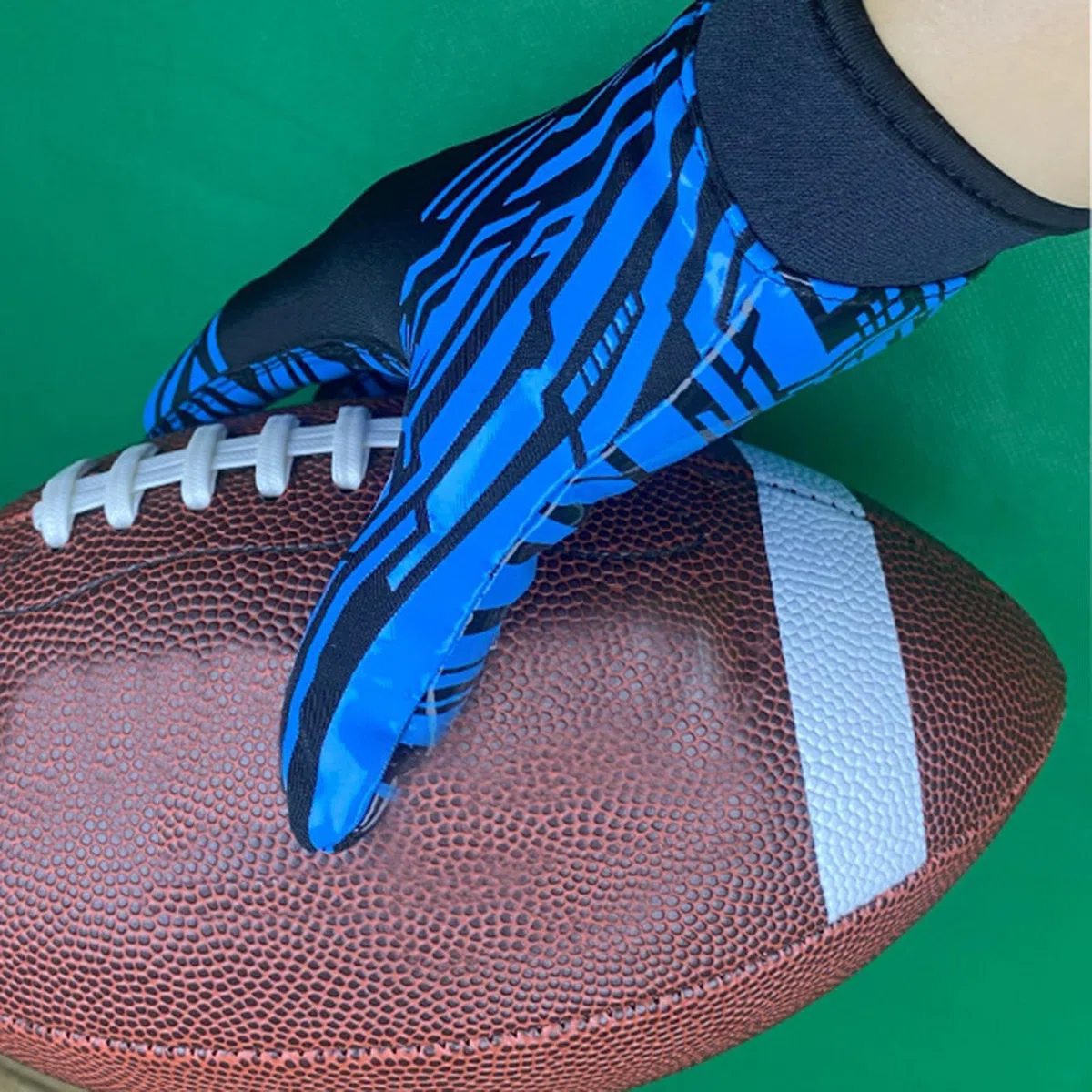 Gants de récepteur | Gants de récepteur larges de football américain | Gants de football | 2 gants de récepteur de football adhésifs larges | Gants de football à adhérence améliorée