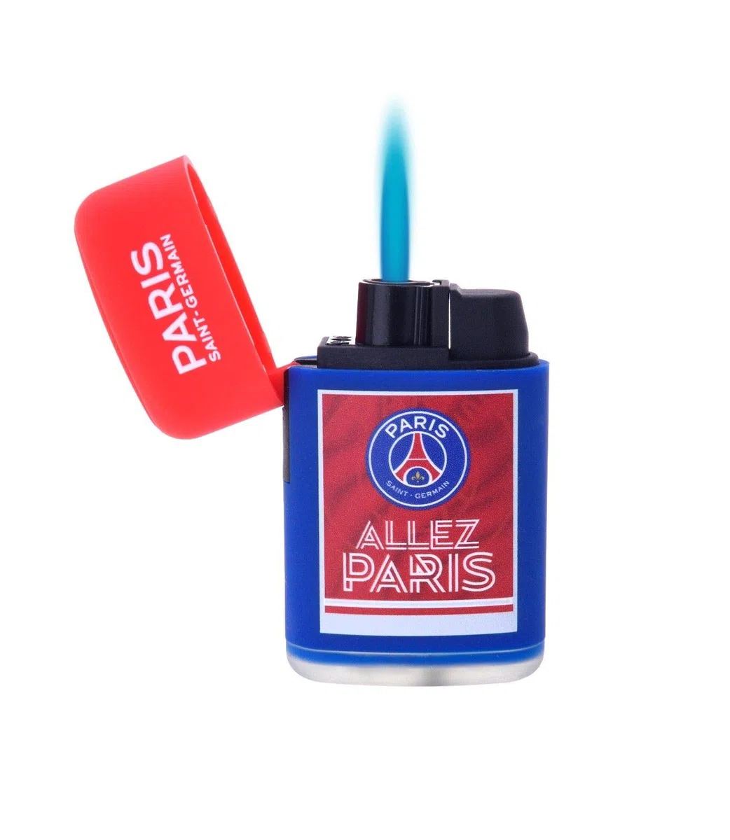 4 x Briquet Flamme tempête PSG - Collection Officielle Paris Saint Germain - T 4