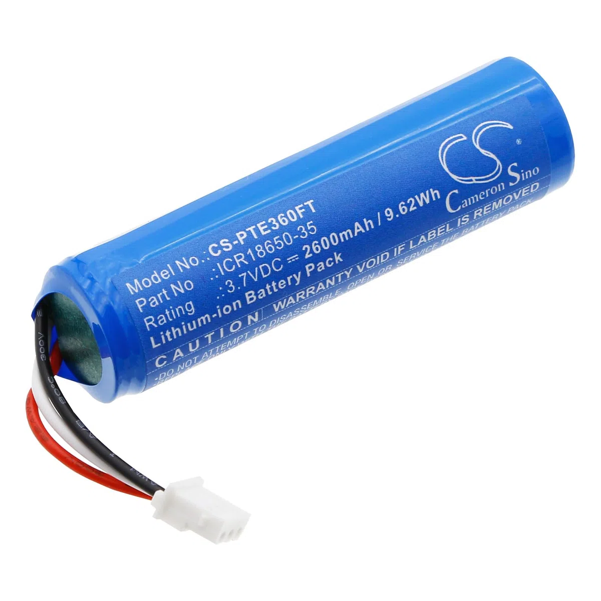 TECHTEK Batterie 2600mAh Compatible avec [Petzl] E36NAO, Nao, Nao+, Neo, Stirnlampen remplace FBA