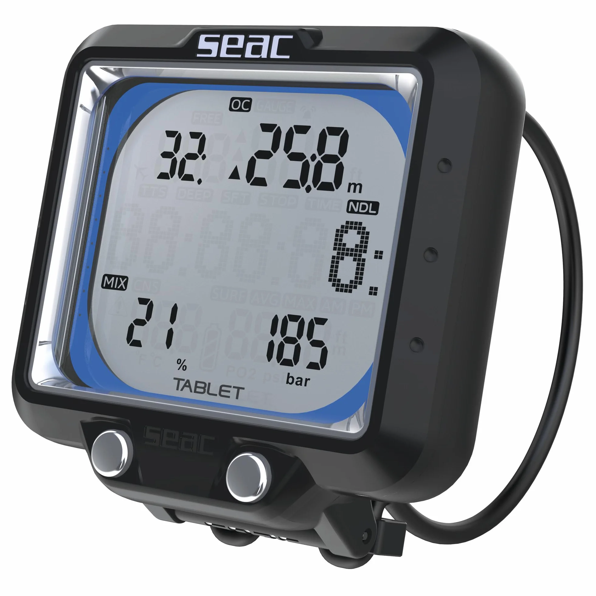 SEAC Bungee for Tablet, Bracelet Bungee en Caoutchouc pour Ordinateur de Plongée Tablet