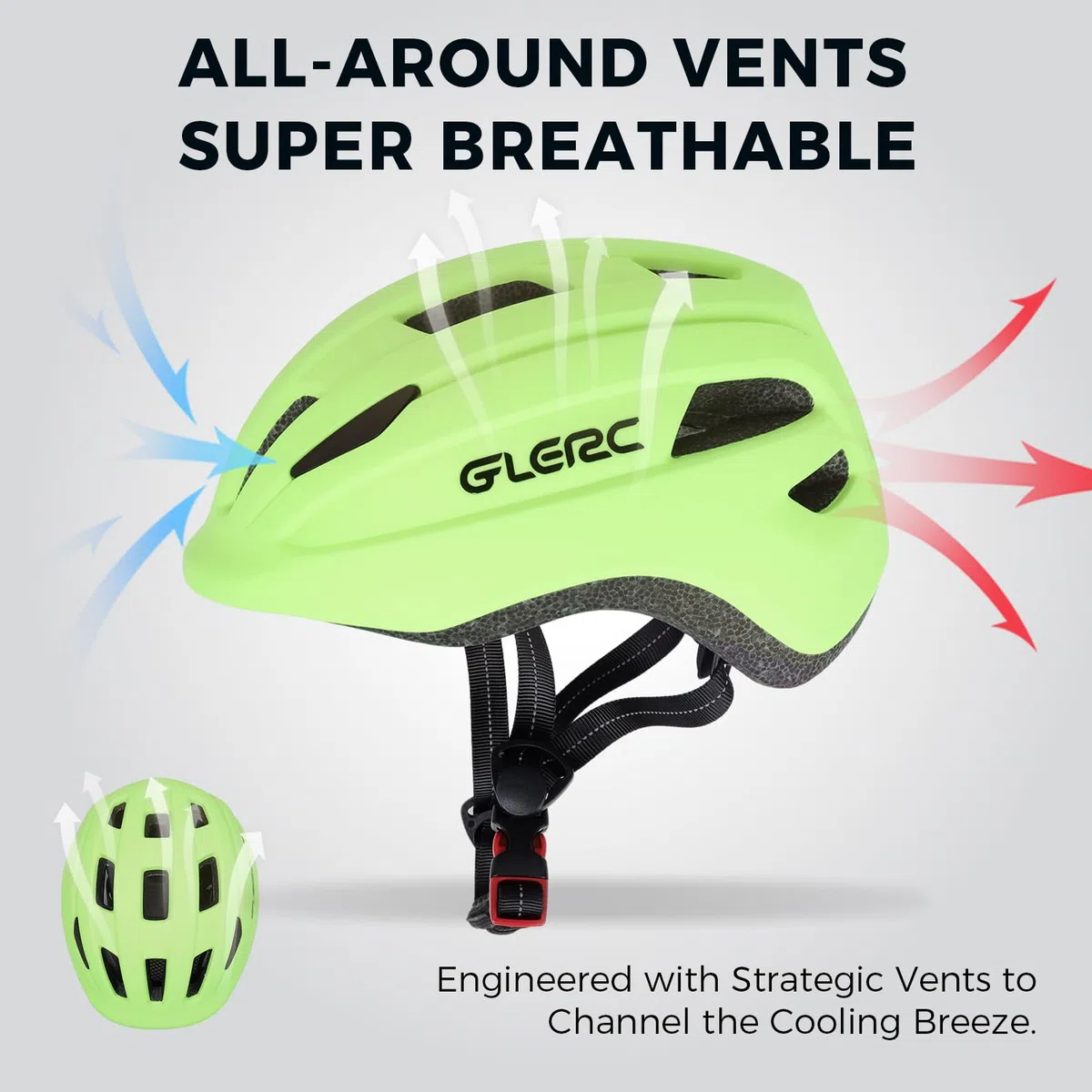 Glerc Casque multi-sport pour garçons et filles, pour le cyclisme, la trottinette, le skate et la planche à roulettes, taille S/M réglable avec système d'ajustement à cadran, design léger et flux