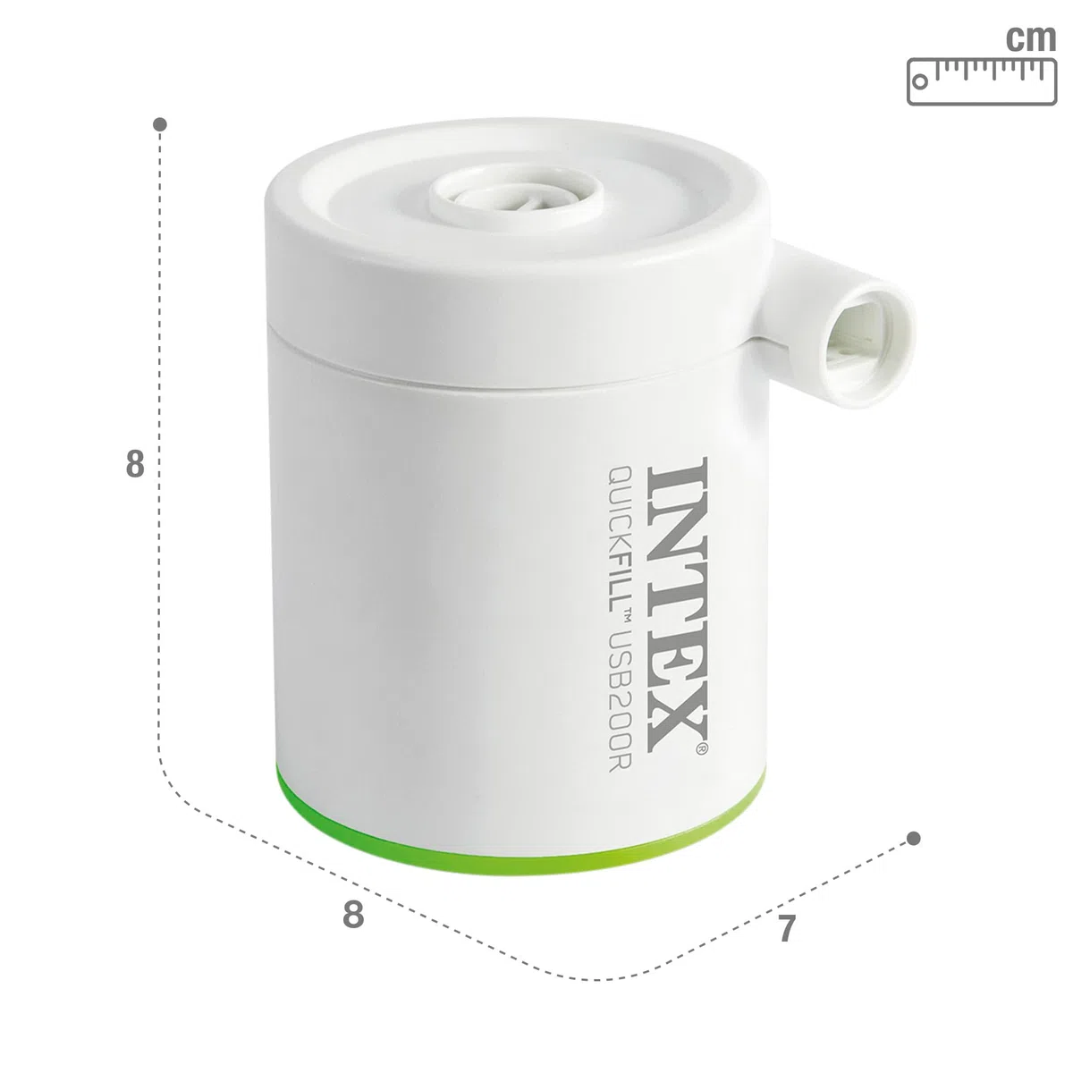 Intex Quickfill USB200R Air Pump, Size: 8cm x 7cm x 8cm (66637)