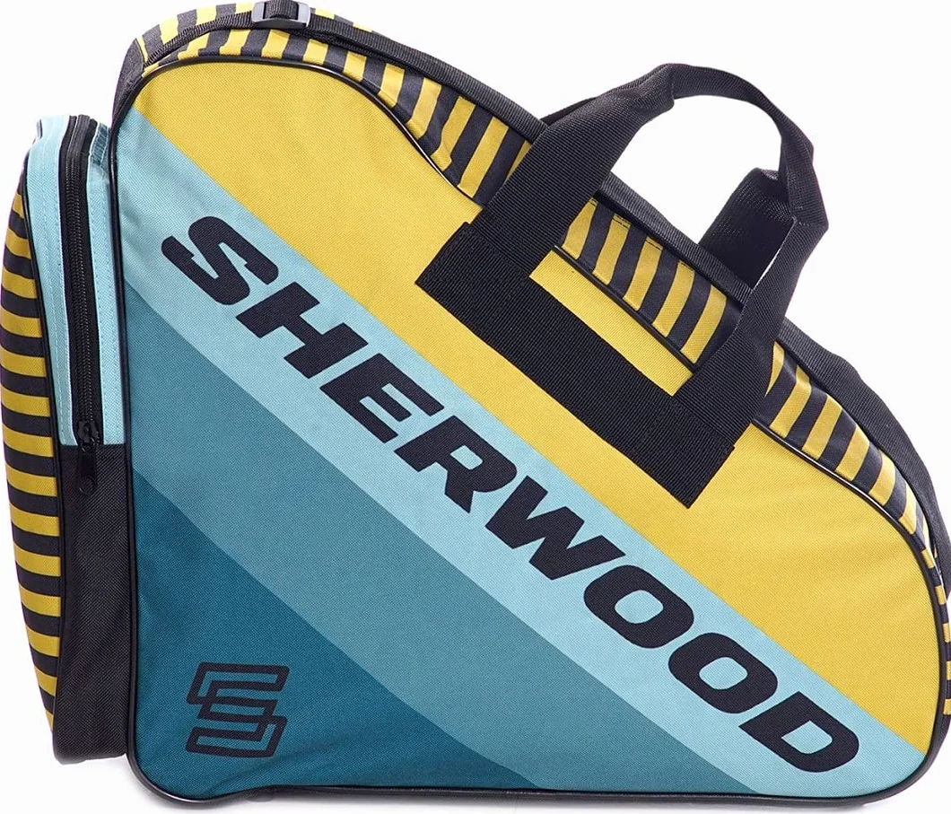 Sherwood – Sac de Transport pour Patins, Adultes et Enfants | Idéal pour Le Hockey sur Glace, Les Patins à Glace et en Ligne | Format Compact 42 x 15 x 37 cm (Kiwi)