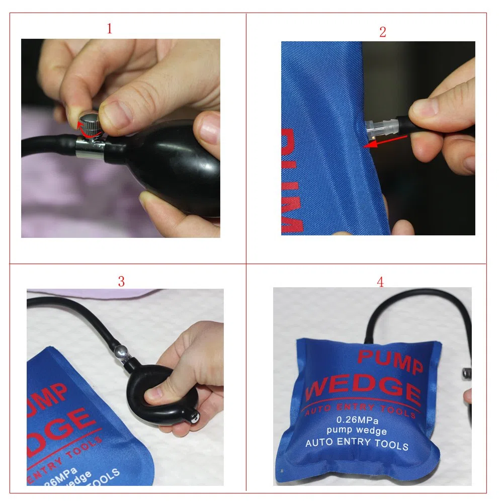 WANYIG 3PCS Pump Wedge Air Wedge Alignment Tool Inflable Coussin de Montage Universel Pompe à air Gonflable Shim Air Coussiné Puissant Outils à Main Bricolage