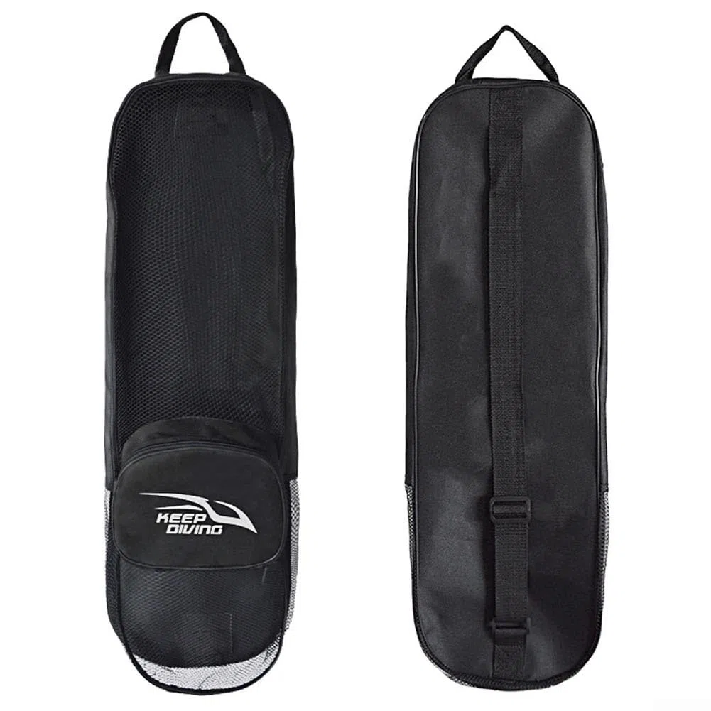 Oniissy Sac en maille pour palmes de plongée sous-marine et accessoires, poche supplémentaire, sac en maille robuste, pour palmes de plongée sous-marine