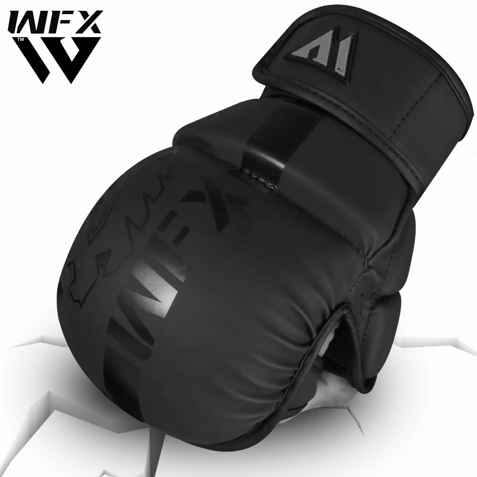 WFX Gants MMA Arts Martiaux Sparring Grappling Muay Thai Cage Combat Paume Ouverte Poignet Réglable Soutien Boxe Entraînement Combat Sports Sac de Frappe Kickboxing Maya Hide Homme Femme