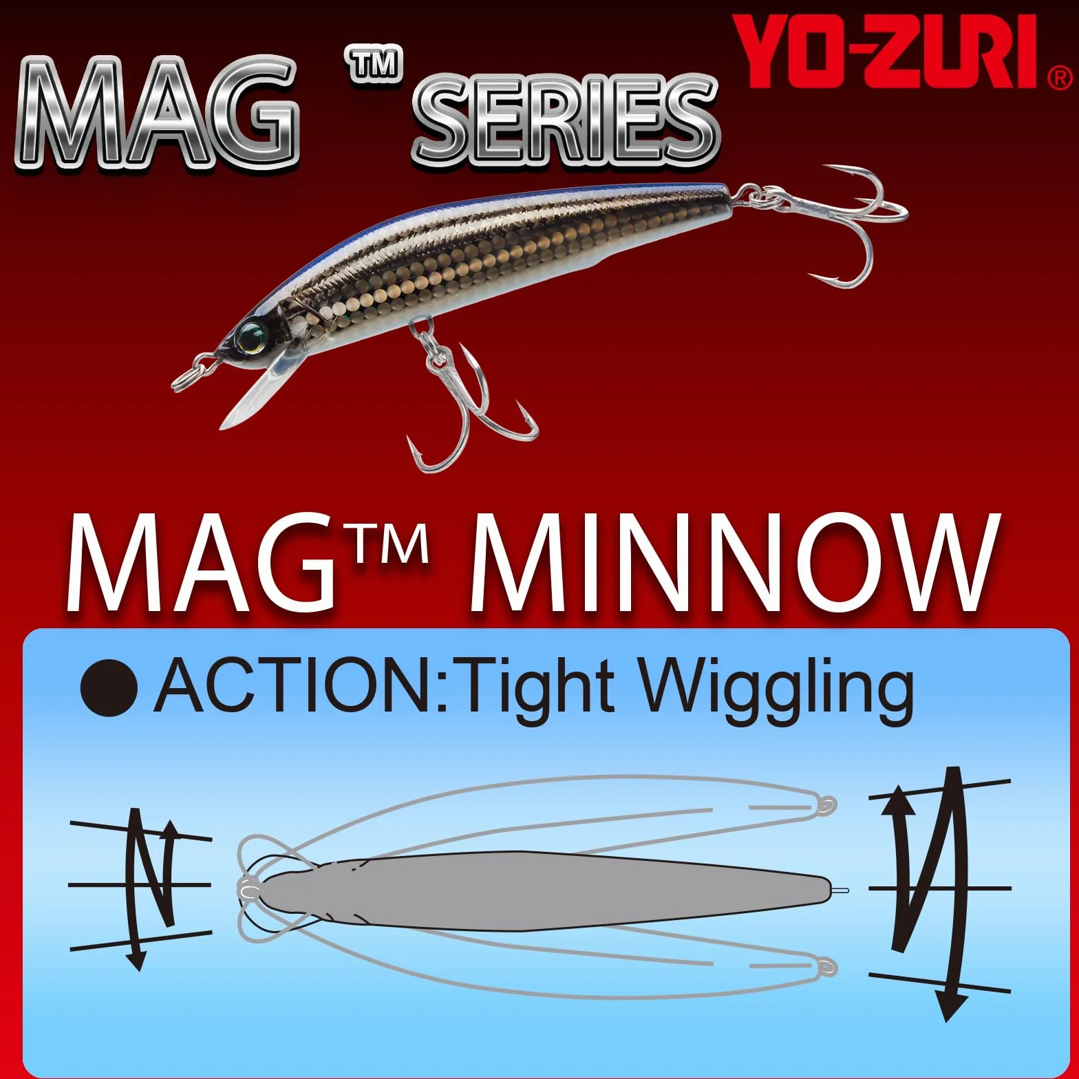 Yo-Zuri Mag Minnow Flottant Leurre de Plongeur, Bronze
