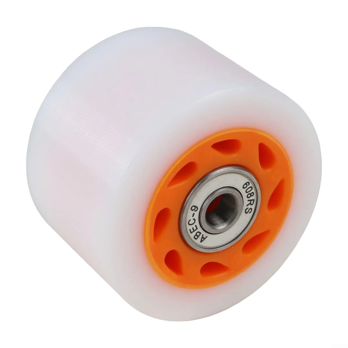 Lot de 8 roues de patins à roulettes compatibles avec les patins à roulettes et patins à roues alignées 58 mm de diamètre, roues en polyuréthane avec roulements en acier (orange (92A)
