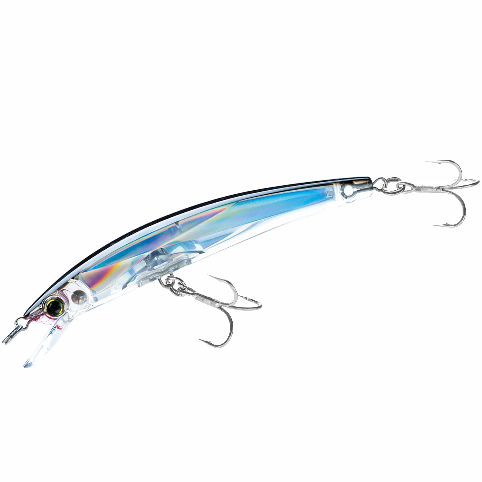 Yo-Zuri Crystal 3D Minnow Naufrage Leurre, Noir/argenté