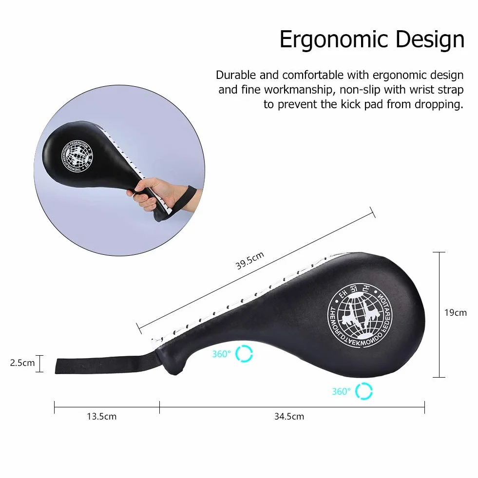 1Paire Entraînement Taekwondo Kick Pad Durable, Coussinets de Frappe en PU et en éponge, Taekwondo Kick Pad pour Le Taekwondo, l'art Martial, sports de combat, karaté - Pour enfants et adultes