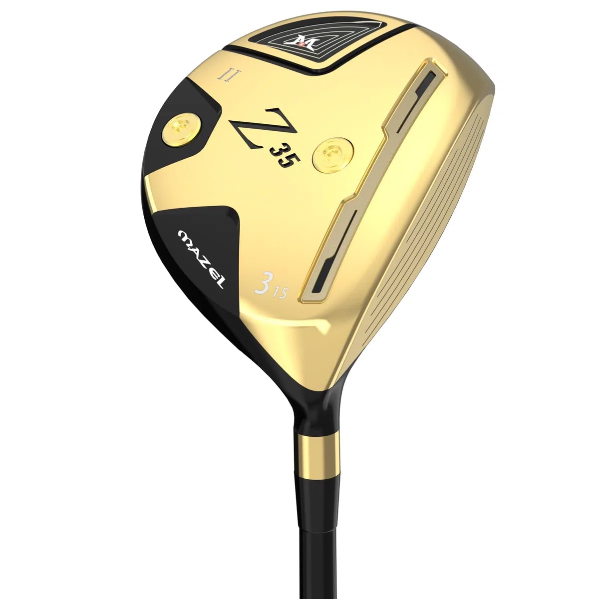 MAZEL Club de golf 3 bois ou 5 bois pour droitier, bois de parcours titane manche en graphite 111,8 cm