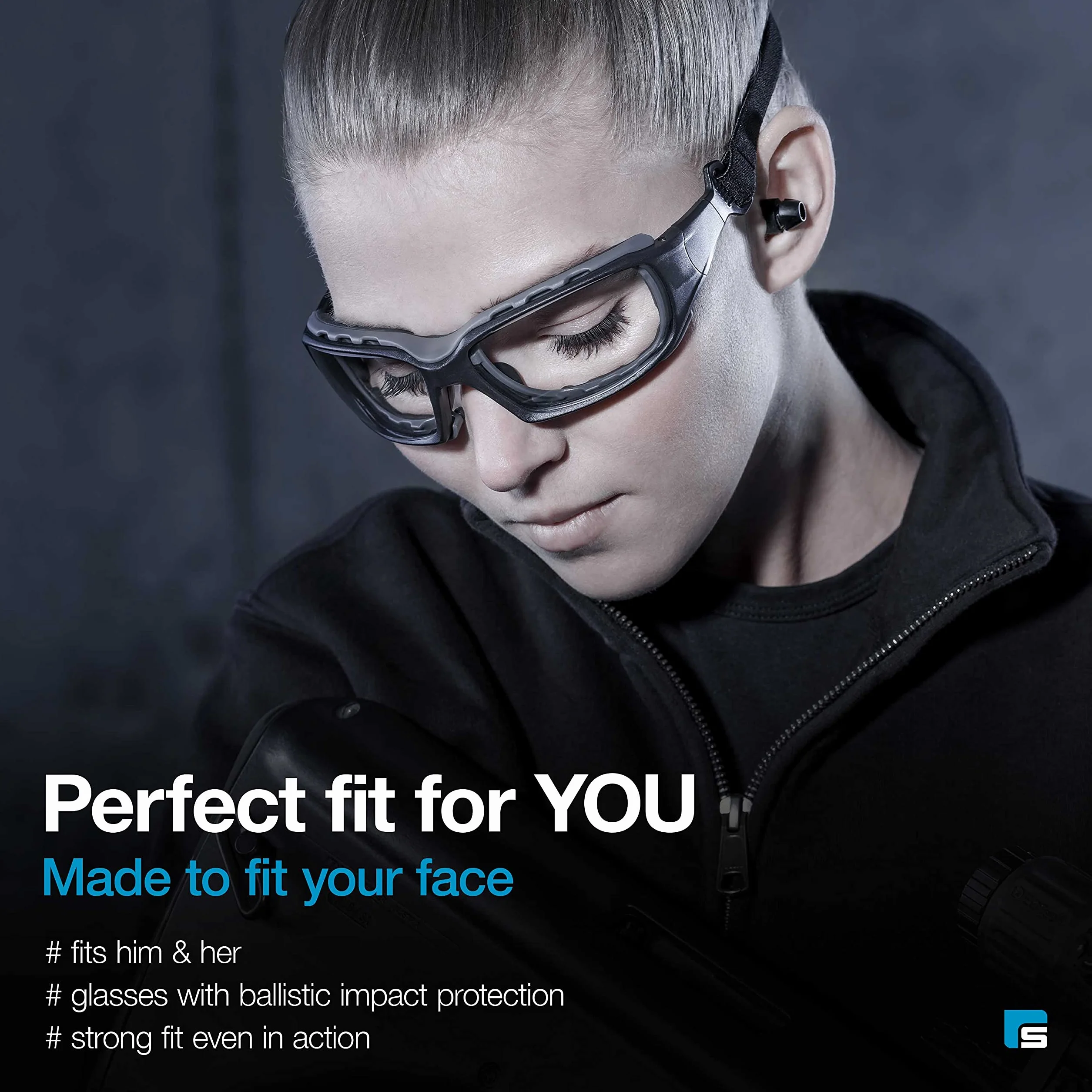 SolidWork Solid Lunettes de tir pour homme et femme avec protection contre les chocs pour la série de pistolets de tir | Lunettes de sécurité tactiques Ballistic