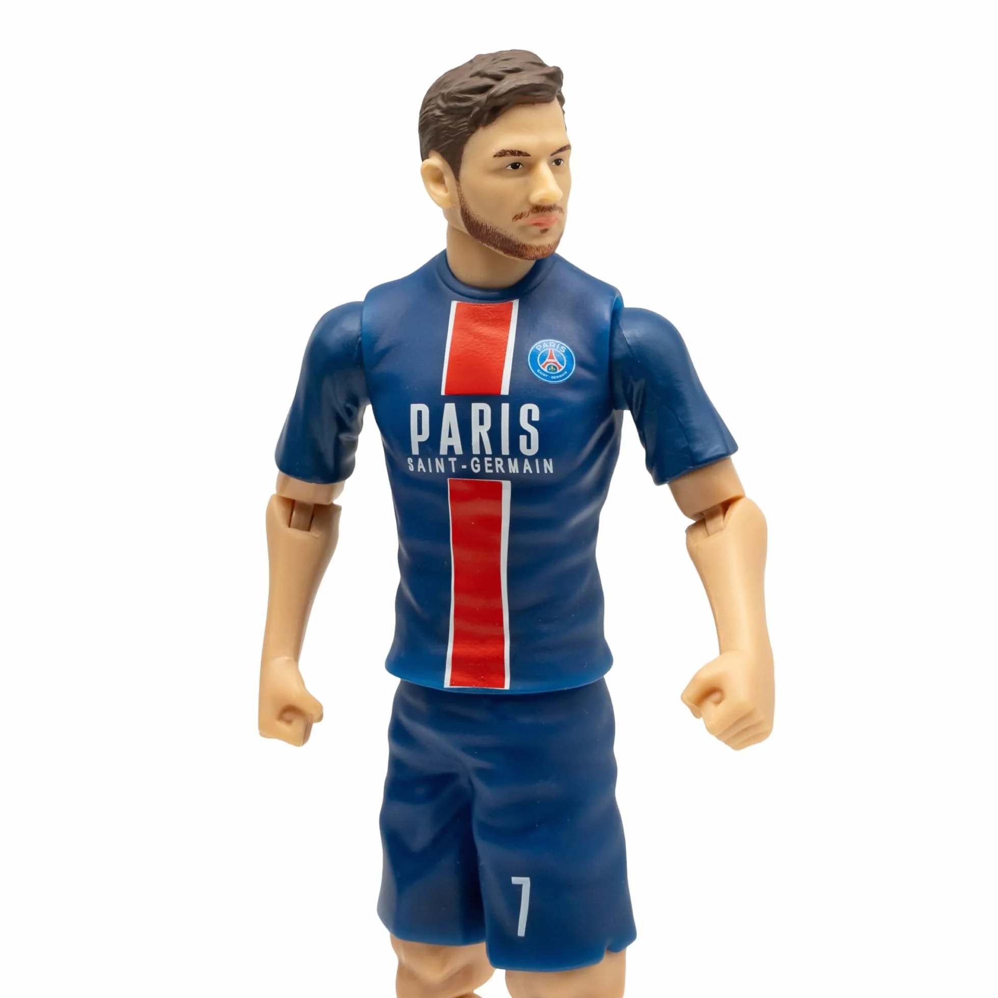 Sockers Banbo Toys Figurine de Football de Collection Paris Saint-Germain Khvicha Kvaratskhelia 20,3 cm