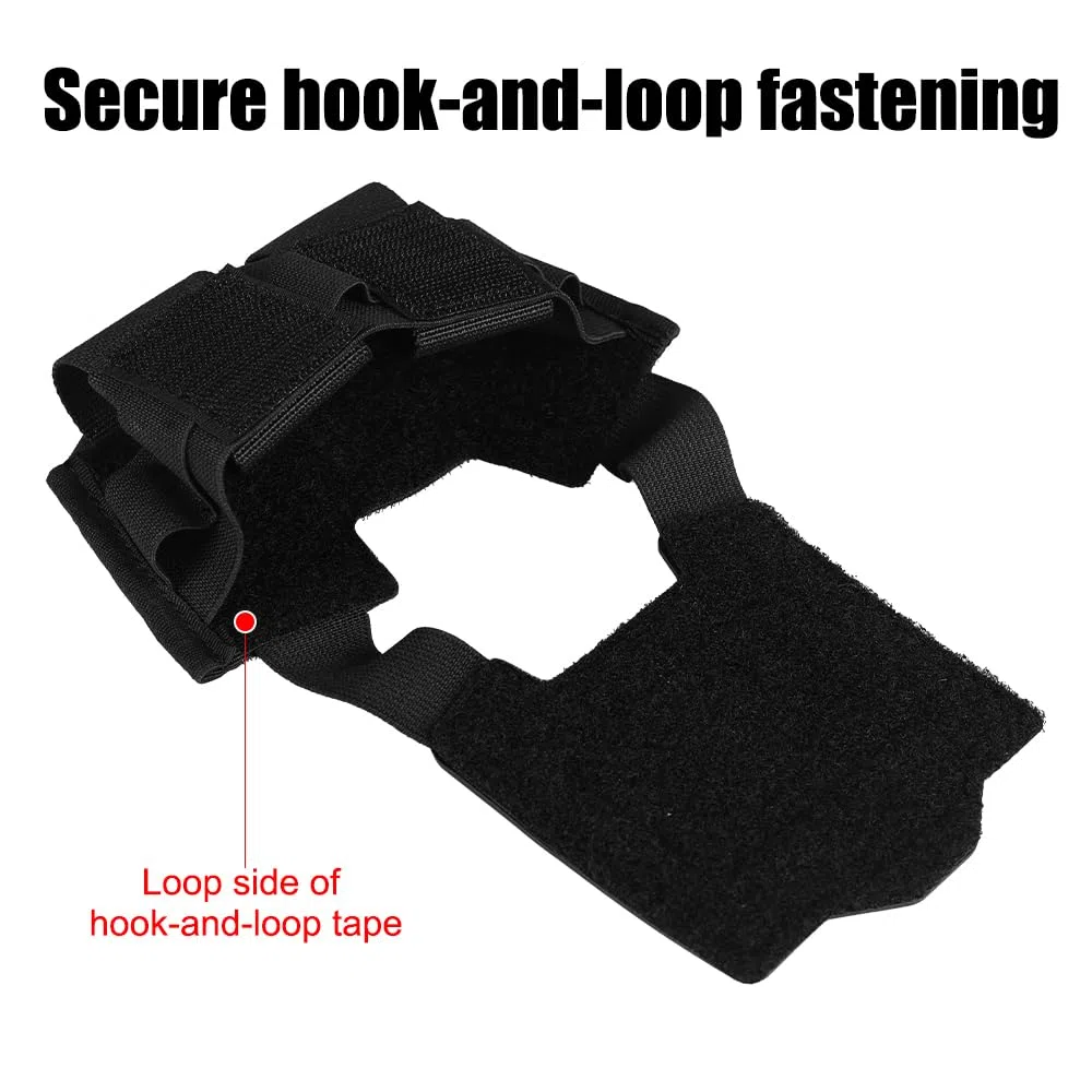 Pochette de Batterie pour Casque Tactique, Sac de Poids Casque d'airsoft élastique, Poche de Contrepoids étanche pour Casques PVS-31 et GPNVG