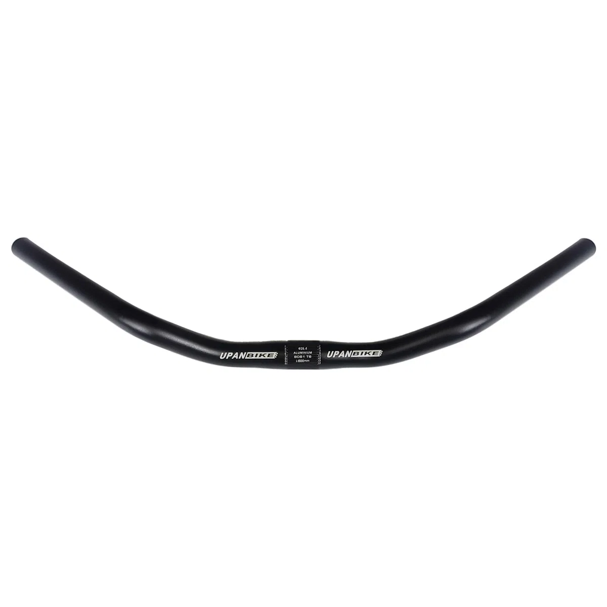 UPANBIKE UPANBIKE vélo guidon moustache forme barre en alliage d'aluminium vélo contremarche guidon Diamètre, 25.4 mm *660mm,(Noir, 25.4mm)