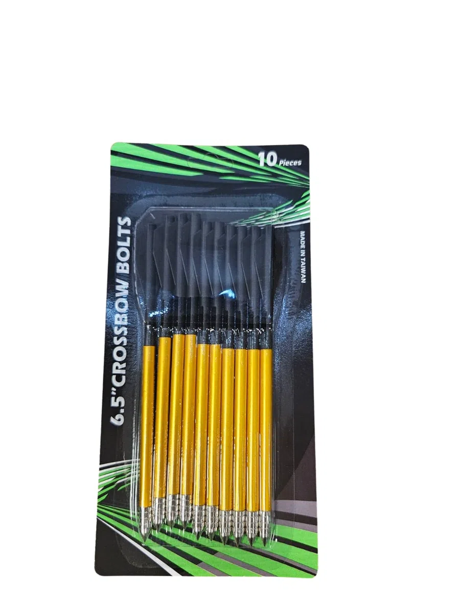 YAK Archery Mankung Sobek Lot de 10 boulons d'arbalète 6,5"