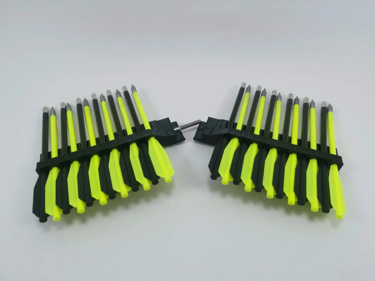 Arbalète Picatinny Porte-boulons Noir (24 doubles)