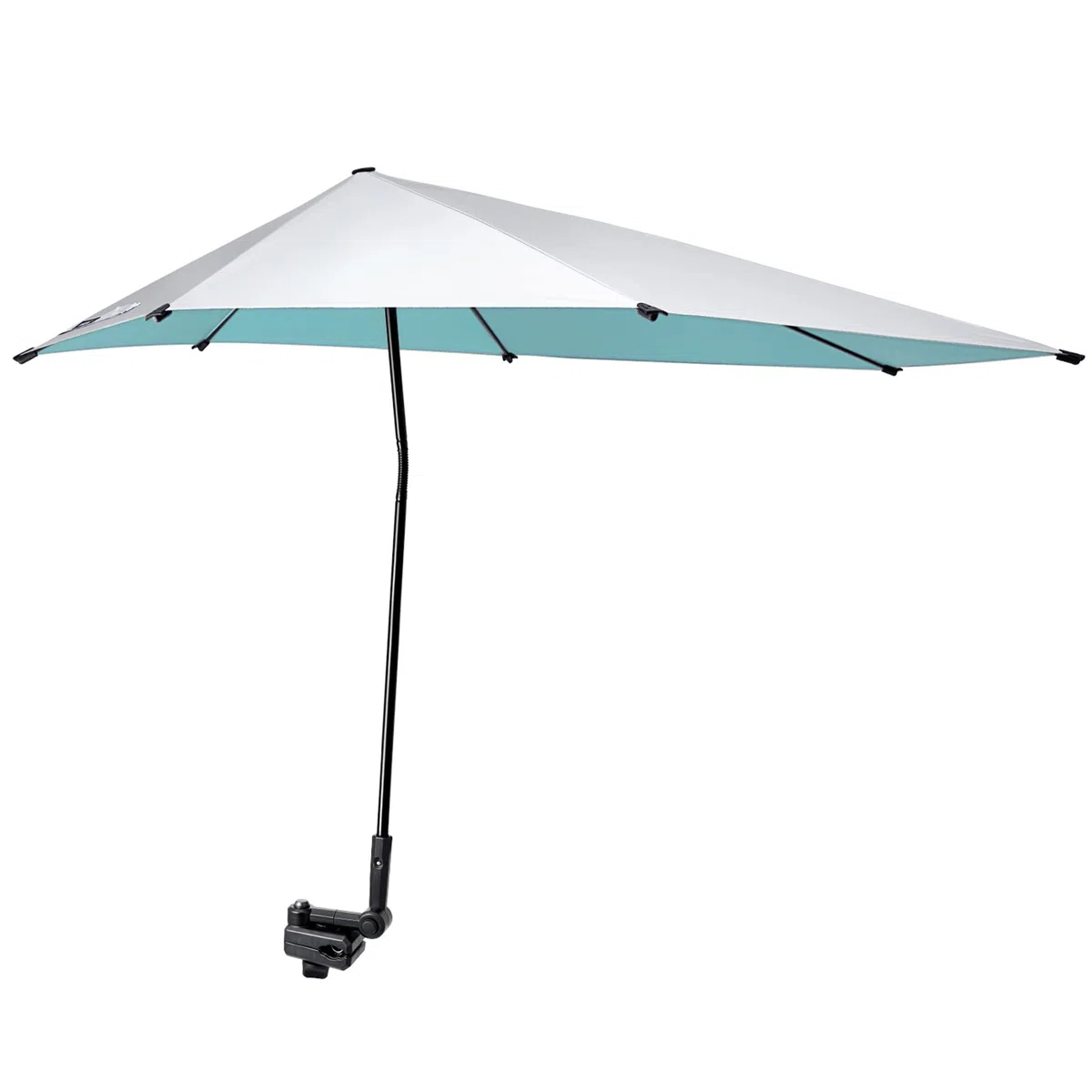 G4Free SPF 50+ Parapluie de Plage Réglable XL 47" x 45" avec Pince Universelle pour Chaise Golf Cart Buggy Bleacher Patio