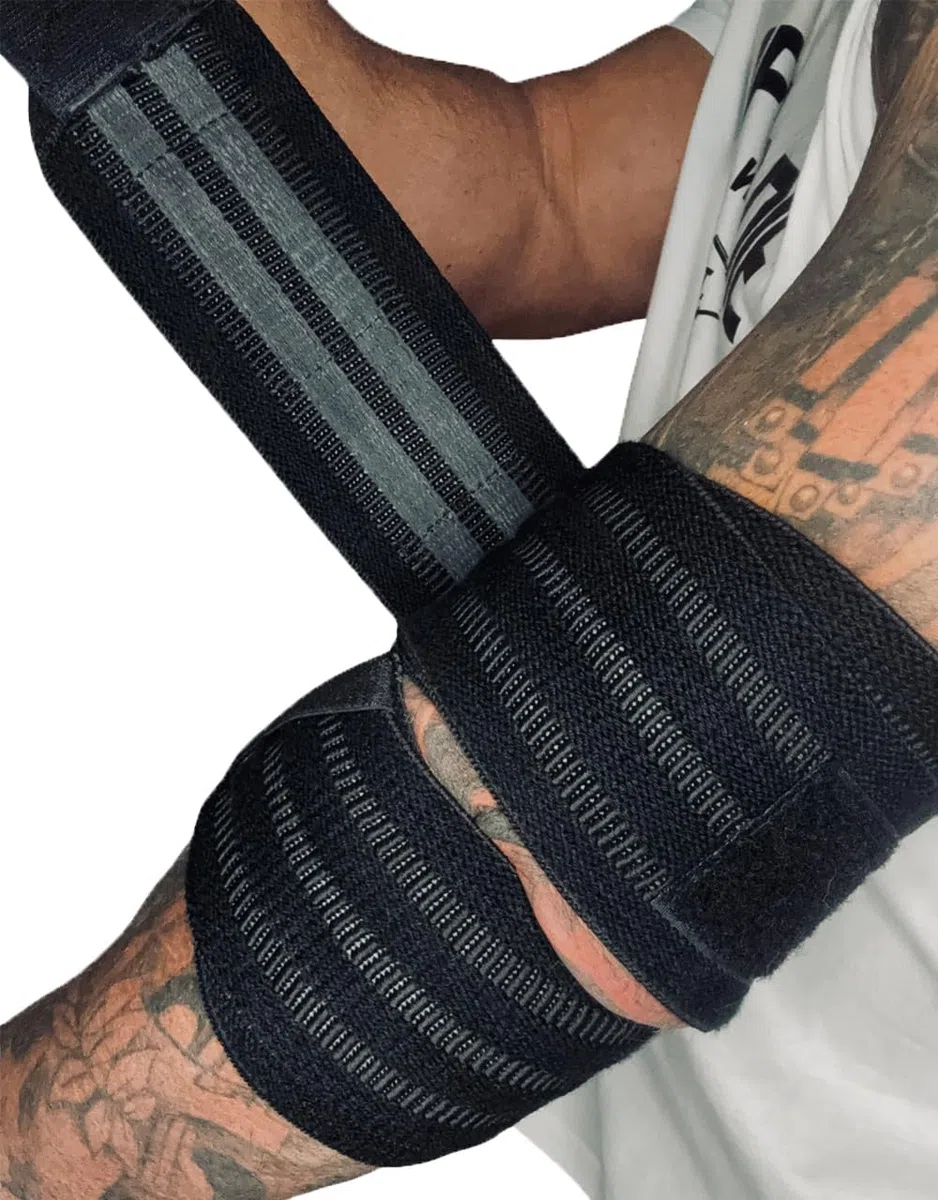 Bandes de Coudes Warrior Gear | Eclatez vos records : Maintien & Protection Exceptionnel | Développé couché - Développé militaire | Bande de Coude Musculation - Powerlifting - Strongman - Bodybuilding