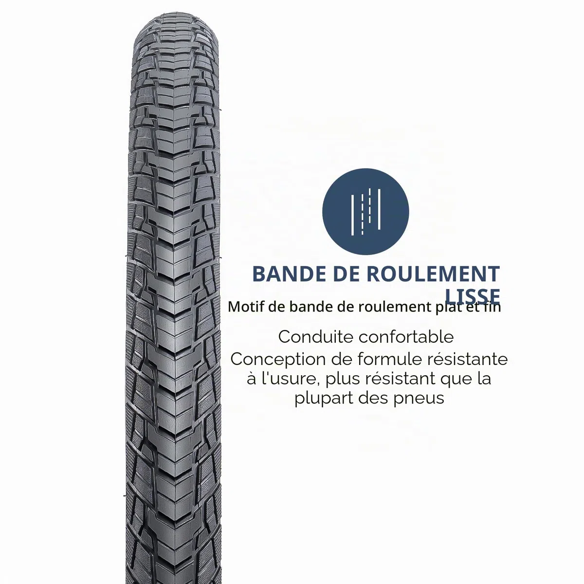 2-PCS 700C Vélo pneus 700x45C 28x1.75 (47-622) and 700C Vélo Chambre à air with Compatible with 700x43C 700x45C 28x1.75 700x46C Vélo Bike pneus and Chambre à air (Y-1130)