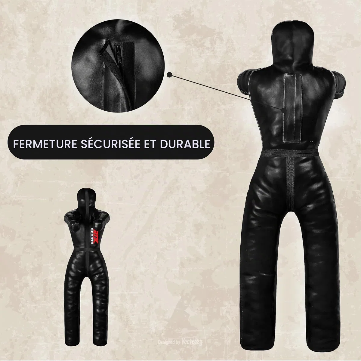 RTX MMA Judo Grappling Dummy Boxing Bag Brazilian BJJ Jiu Jitsu Position Stand Wrestling BJJ Dummy Arts Martiaux Boxing Box Training Dummies - Rexine - Non rempli