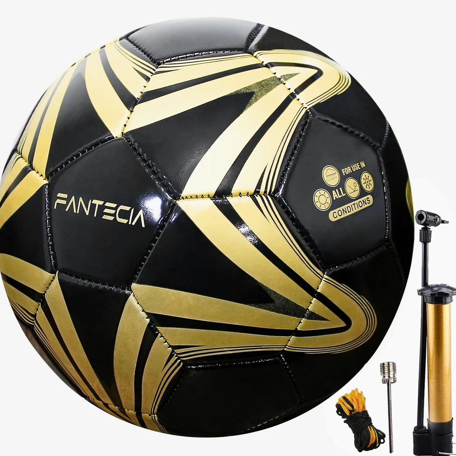 Ballon de football unisexe Taille 5, Ballon de match officiel, Ballon de football professionnel pour extérieur et intérieur pour adolescents et adultes.