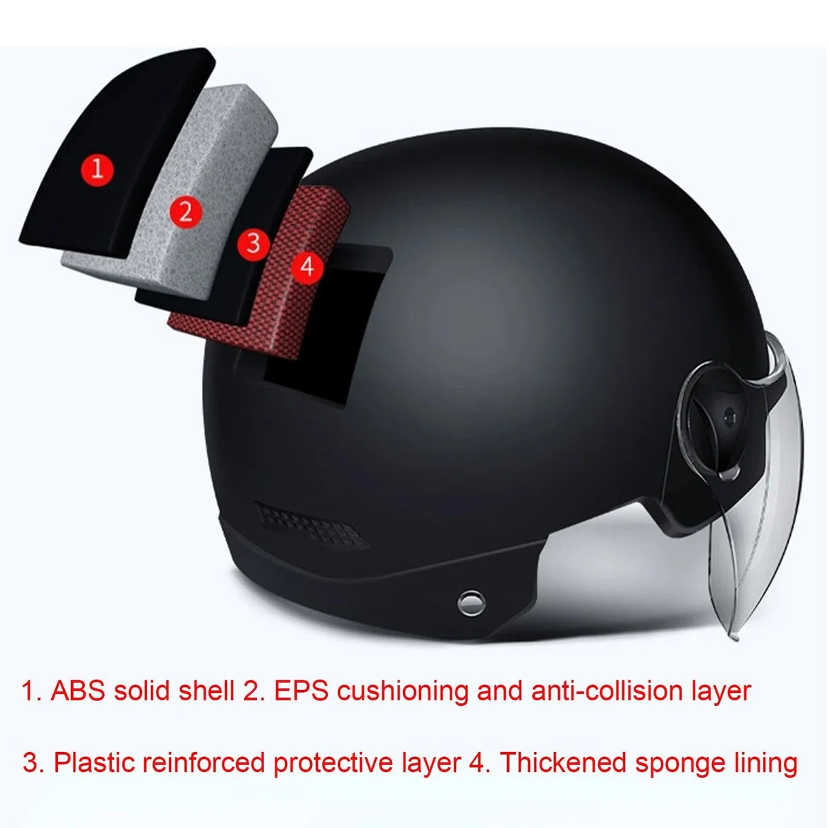 Casque Trottinette Electrique Adulte - Casque Vélo Visière Électrique | Casque Velo VTT Homme Femme | Vélo Casquette Doublure Amovible Respirante pour Vélo Moto