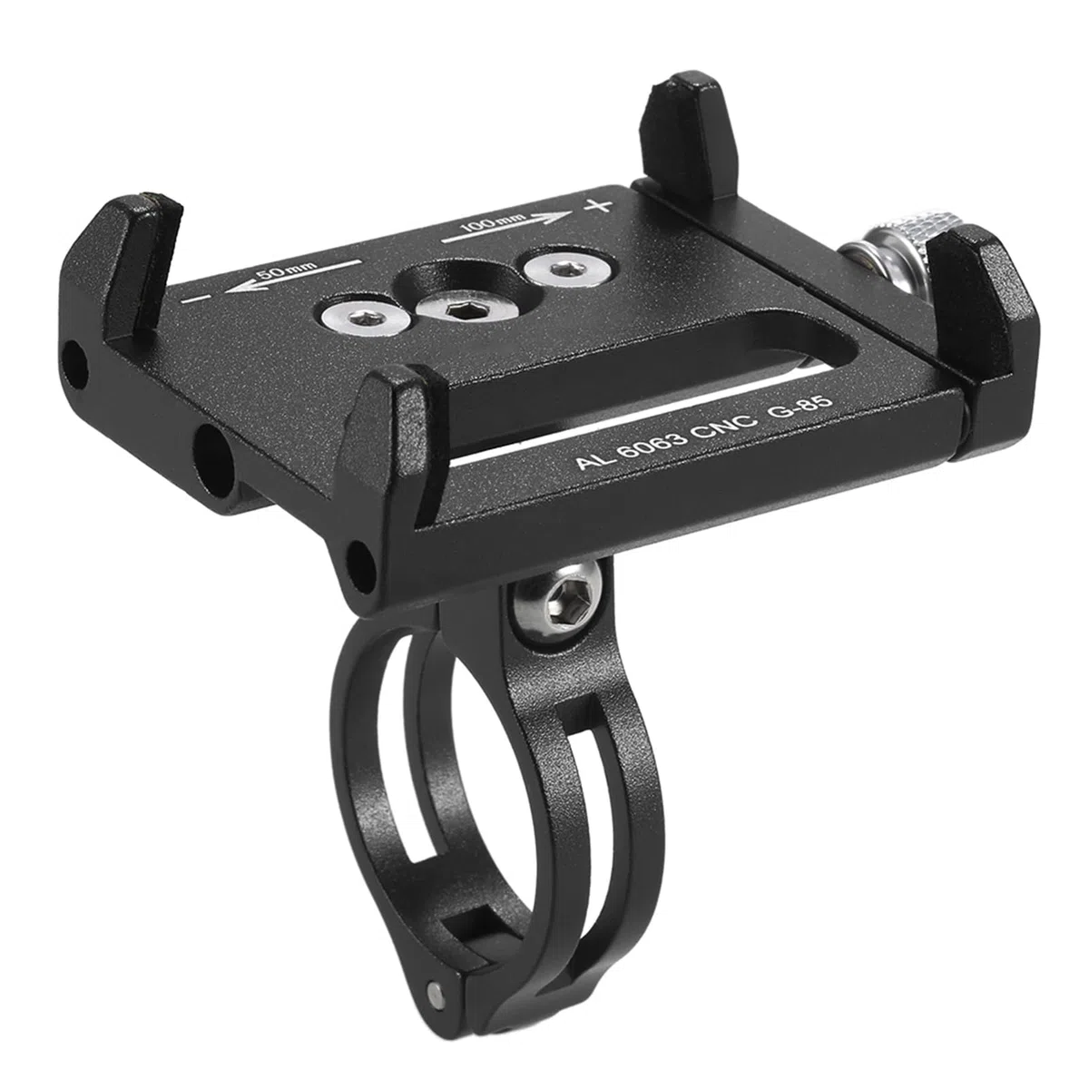 Lixada Universal Support de Téléphone de Réglable Vélo de Support GPS Bracket Cradle Clamp pour Vélo de Montagne (Noir)