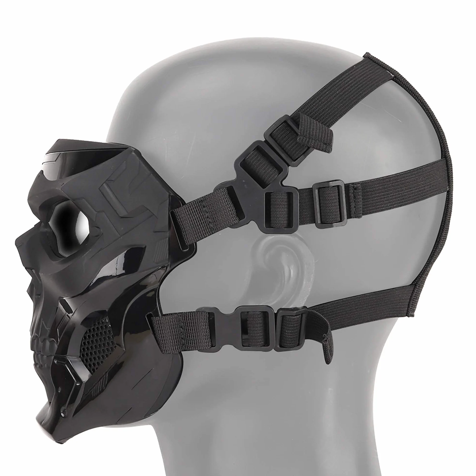 Masque tactique de protection intégral respirant pour paintball, jeux de guerre d'Halloween, cosplay, fête costumée