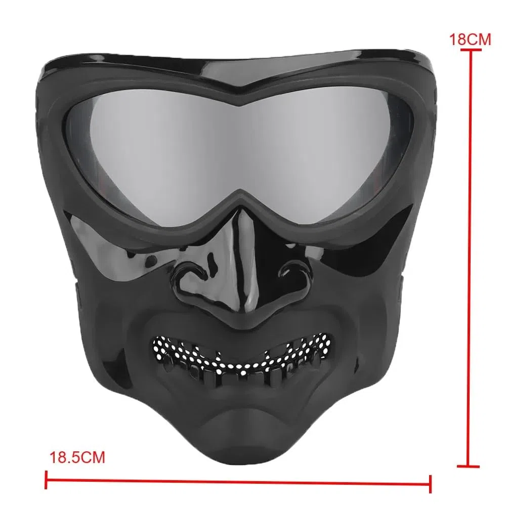 ACEXIER Masque Tactique Airsoft Paintball Shooting CS War Game Masque de Protection Halloween Party Cosplay Prop Night Knight Mask